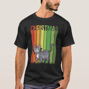 T-shirt Noël Rétro Bobcats Joli Groupe Correspondant Noël 