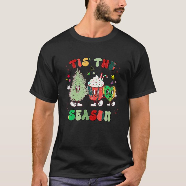T-shirt Noël Rétro C'Est La Saison Arbre de Noël Coff (Devant)