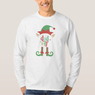 T-shirt Noël Retro Pastel   Papa Elf   Famille