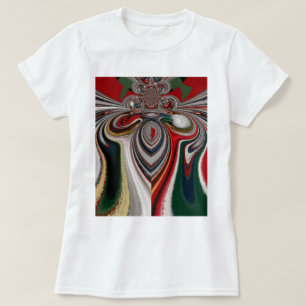 T-shirt Noël Retro Texture Vintage Art Abstrait Imprimer