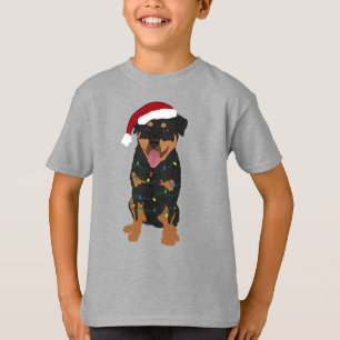 T-shirt Noël Rottweiler