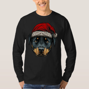 T-shirt Noël Rottweiler race de chiens râpé Scoop