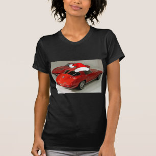 T-shirt Noël Rouge Corvette Classic Split Fenêtre