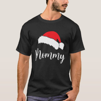 T-shirt Noël Santa Chapeau jumelage famille maman Noël Paj
