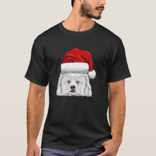 T-shirt Noël Santa Hat American Eskimo Chien Chien