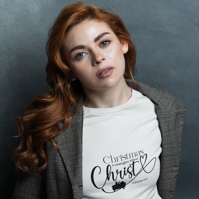 T-shirt NOËL SIGNIFIE SANS CHRIST Femmes (Créateur téléchargé)