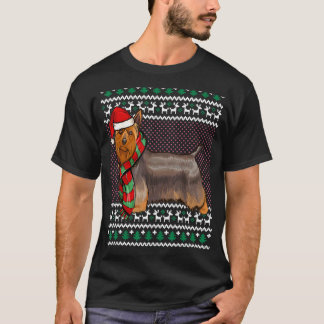 T-shirt Noël Silencieux Chien de Noël Chien de Terrier Sil