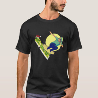 T-shirt Noël Skateboard Santa Claus 2020 Classic T