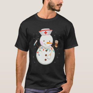 T-shirt Noël Snowman Nurses Équipe Médicale ER NICU Cof