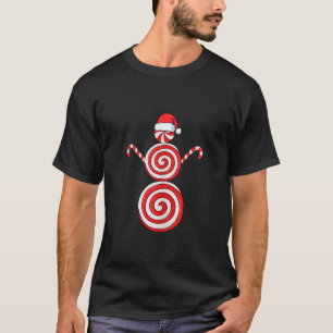 T-shirt Noël Snowman Pepperment Débardeur de bonbons