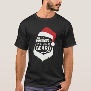 T-shirt Noël Snowman Père Noël Croit En Le Match De La Bar
