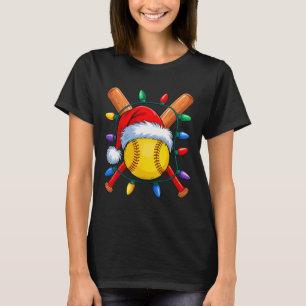 T-shirt Noël Softll Xmas Père Noël Chapeau de Sport Hommes