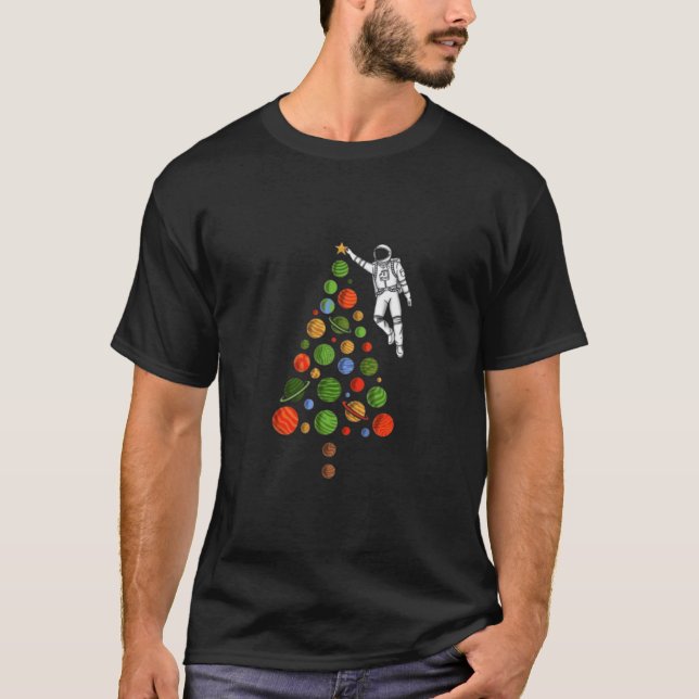 T-shirt Noël spatial (Devant)