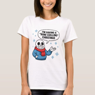 T-shirt Noël terrifiant drôle Squelette de vacances de Noë