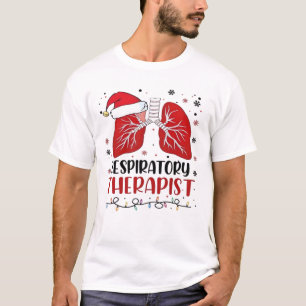 T-shirt Noël Thérapeute Respiratoire Infirmière, Poumon Ch