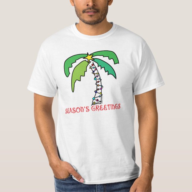 T-shirt Noël tropical (Devant)