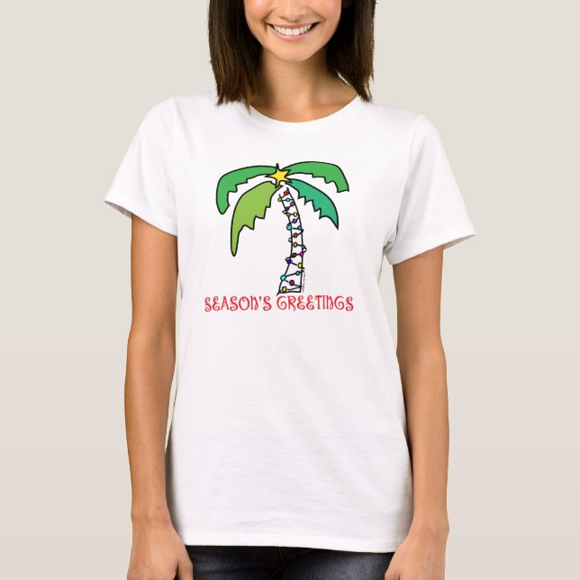 T-shirt Noël tropical (Devant)