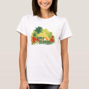 T-shirt Noël tropical de Hawaïen d'île de Mele Kalikima