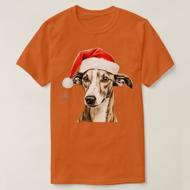 T-shirt Noël Whippet (Design devant)