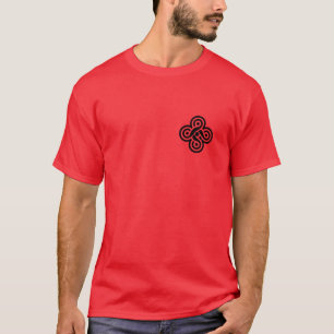 T-shirt Nœud à cinq plis een Wolf drôle drôle