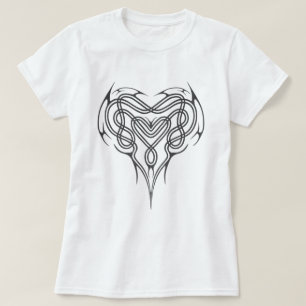 T-shirt Noeud celtique de coeur en métal