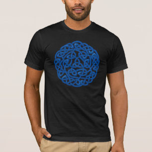 T-shirt Noeud celtique traditionnel (lueur bleue)