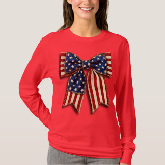 T-shirt Nœud papillon drapeau américain