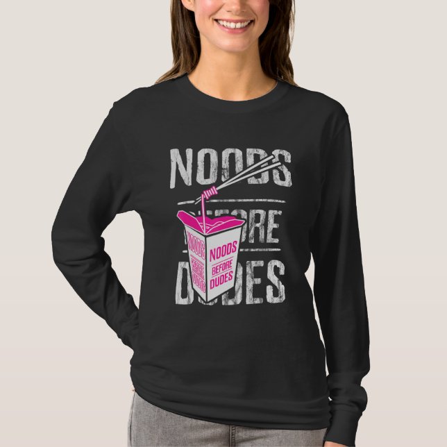 T-shirt Noeuds avant les Dudes Nouilles Féminisme Féminist (Devant)