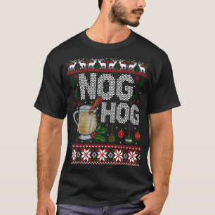 T-shirt Nog Hog Jour national de l'oignon Oeuf Nog Noël Ho
