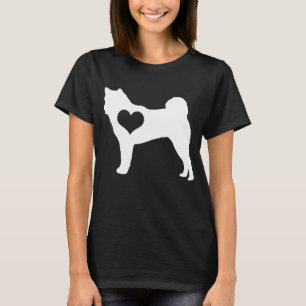 T-shirt noir Akita Heart