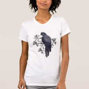 T-shirt Noir Australien Noir Cockatoo