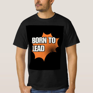 T-Shirt NOIR AVEC DESIGN ORANGE