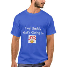 T-shirt noir avec guillemets Buddy