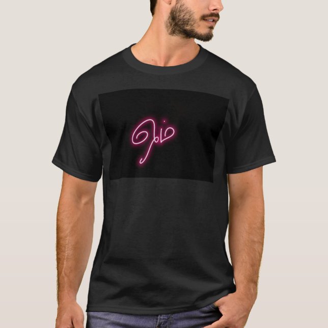 T-shirt noir avec Om imprimé en tamoul (Devant)