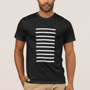 T-shirt noir avec White Lines