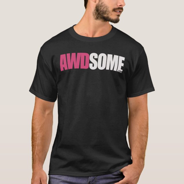 T-shirt noir awdsome (Devant)