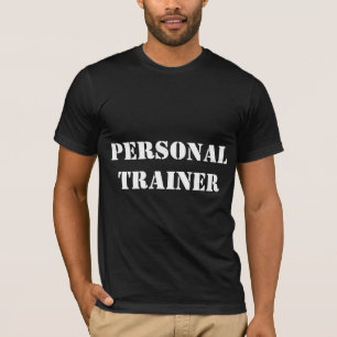 T-shirt noir/blanc d'entraîneur personnel