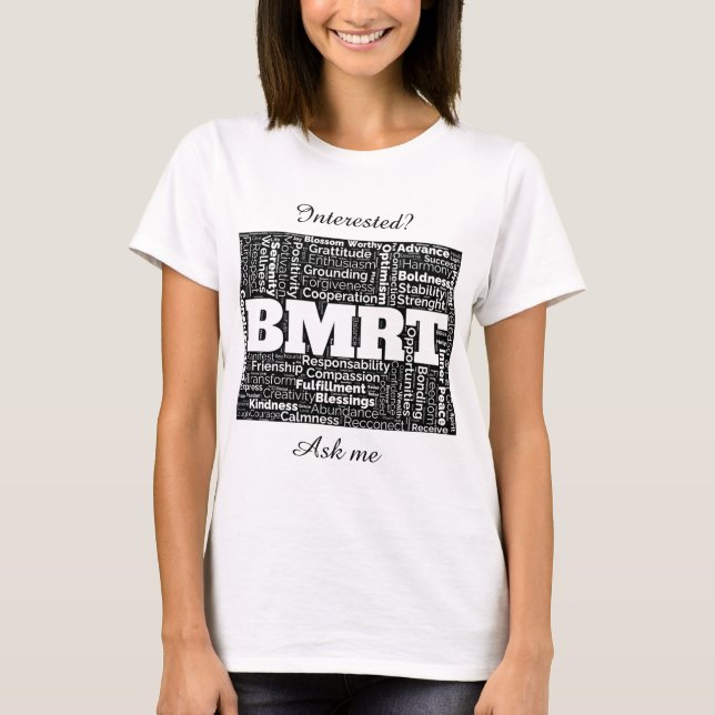 T-shirt Noir BMRT. Diffusons le mot ! (Devant)