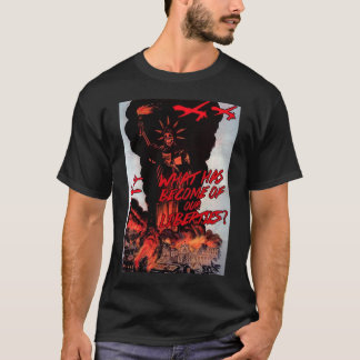 T-shirt noir classique d'Anti-bourdon