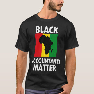 T-shirt Noir Comptables Matière Noir Histoire Mois Accou