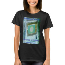 T-shirt noir "Connecting To SubSpace" pour femmes