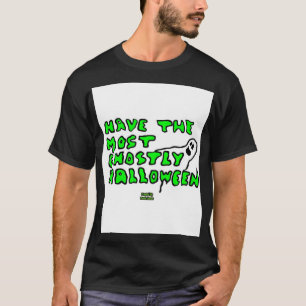T-shirt noir de base pour hommes d'Halloween Ghoma