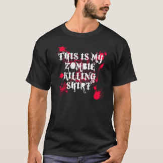 T-shirt Noir de chemise de massacre de zombi