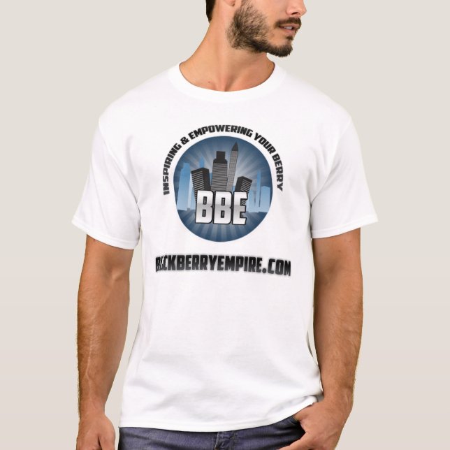 T-shirt Noir de chemise d'empire de Blackberry (Devant)
