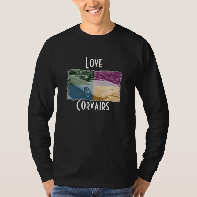 T-shirt Noir de Corvairs d'amour (Devant)