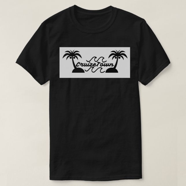 T-shirt noir de CruizeTown (Design devant)