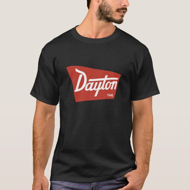 T-shirt noir de Dayton (Devant)