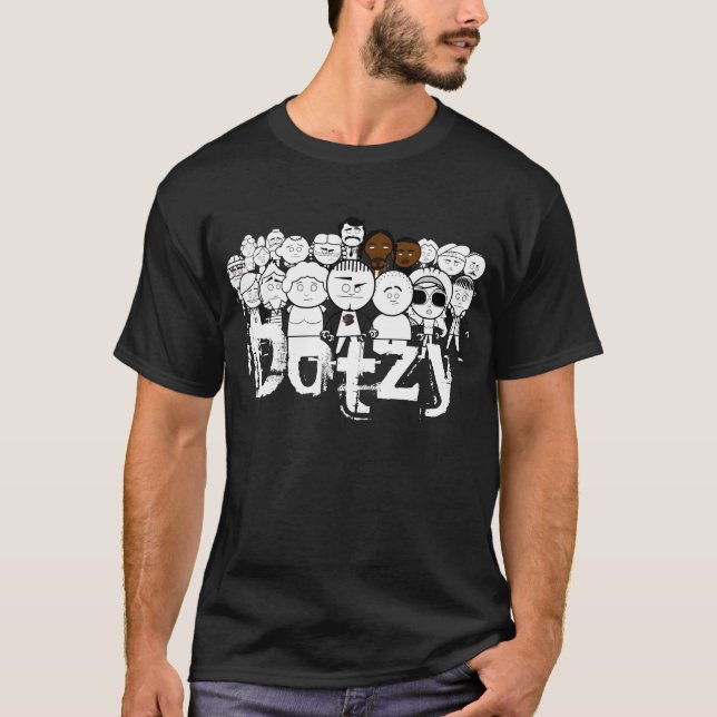 T-shirt Noir de Dotzy (Devant)