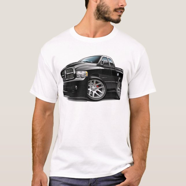 T-shirt Noir de Dualcab de RAM de Dodge SRT10 (Devant)