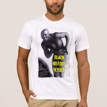 T-shirt noir de héros d'histoire (hommes)